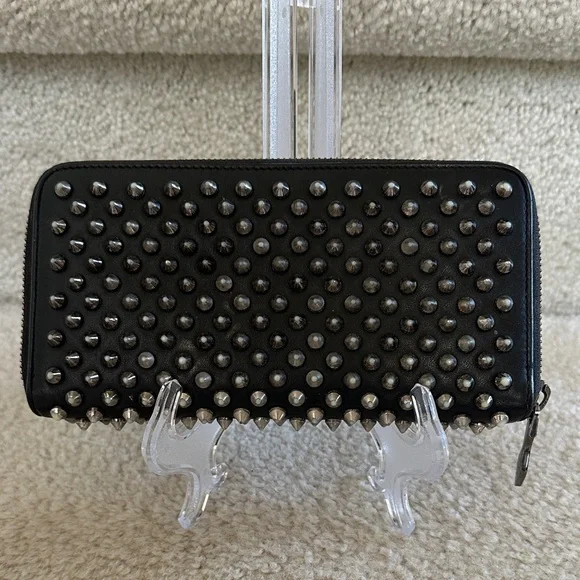 Christian Louboutin Studded Black Wallet - Picture 4 of 14